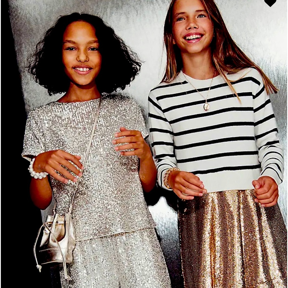Child size 8 sequined top